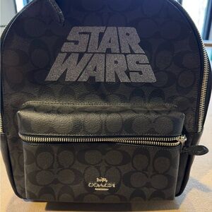 Coach Star Wars Black and Gray Backpack *like new*